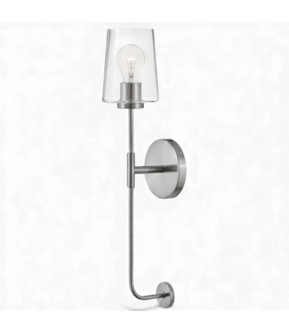 49044 Kline 1-Light Tall Brushed Nickel Wall Sconce