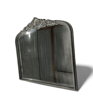 49045 Antique Matte Black Wall Mirror 33"W