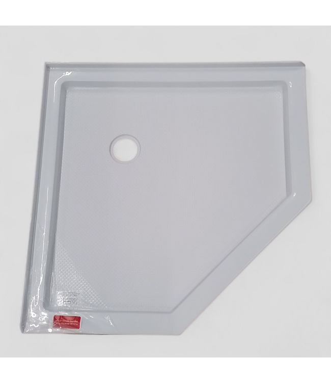 49049 DreamLine SlimLine 38"W x 38"L Corner Shower Base