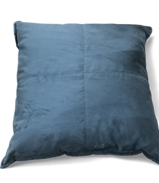 49061 Allen+Roth Blue Square Decorative Pillow