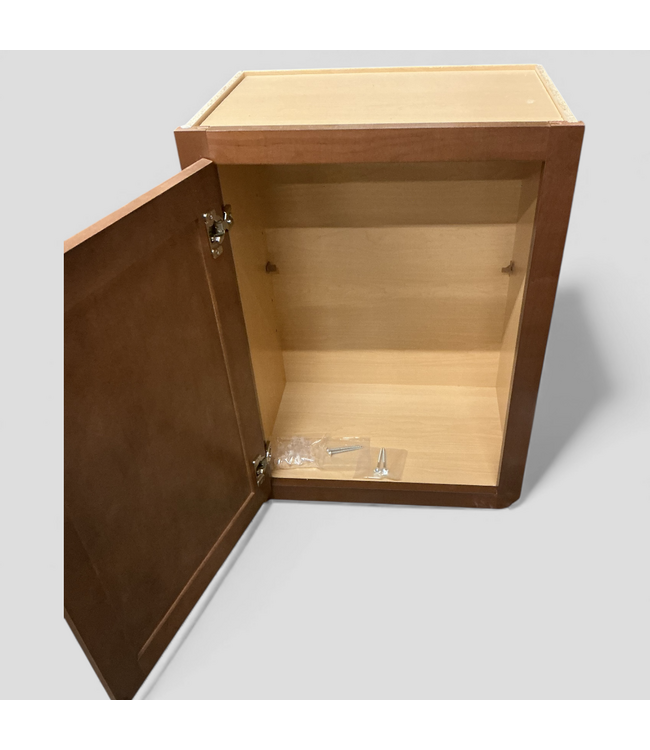 49074 Saddle Brown Wall Cabinet 18"W