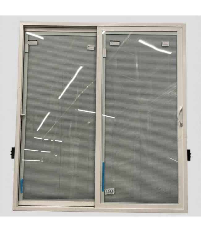 49075 Jeld-Wen FiniShield Sliding Patio Door With Blinds 72" x 80"