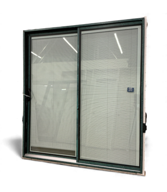 49075 Jeld-Wen FiniShield Sliding Patio Door With Blinds 72" x 80"