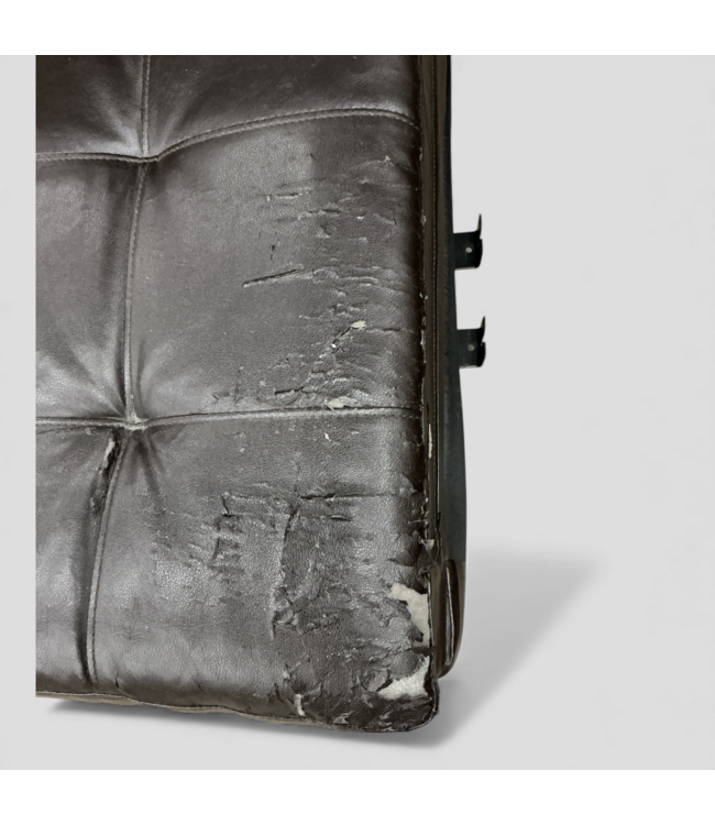 49057 2 Piece Sectional Sofa Dark Brown Faux Leather