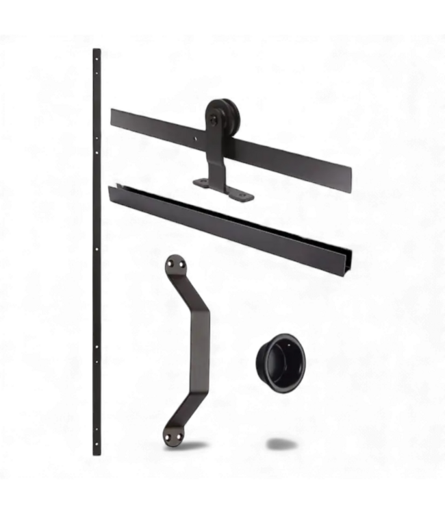 49078 Jeld-Wen 72" Soft Close Single Barn Door Hardware Kit