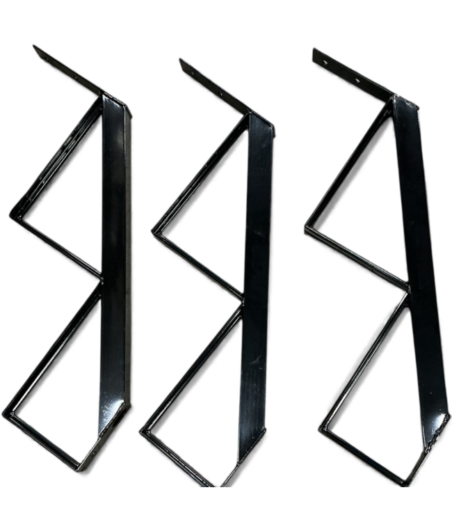 49080 Pylex Black Steel Stair Stringer 3-pack