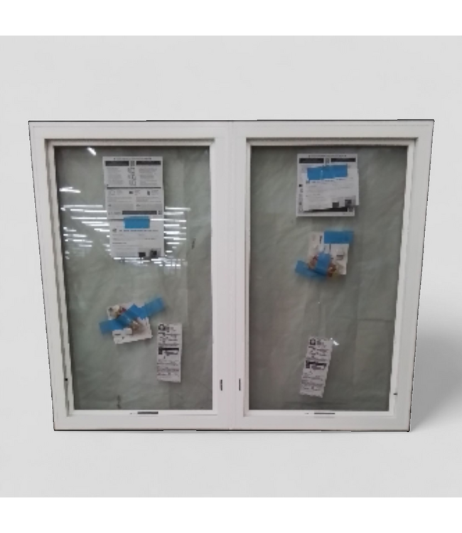 49086 Pella Double Crank Out Window 59"W x 47.625"H