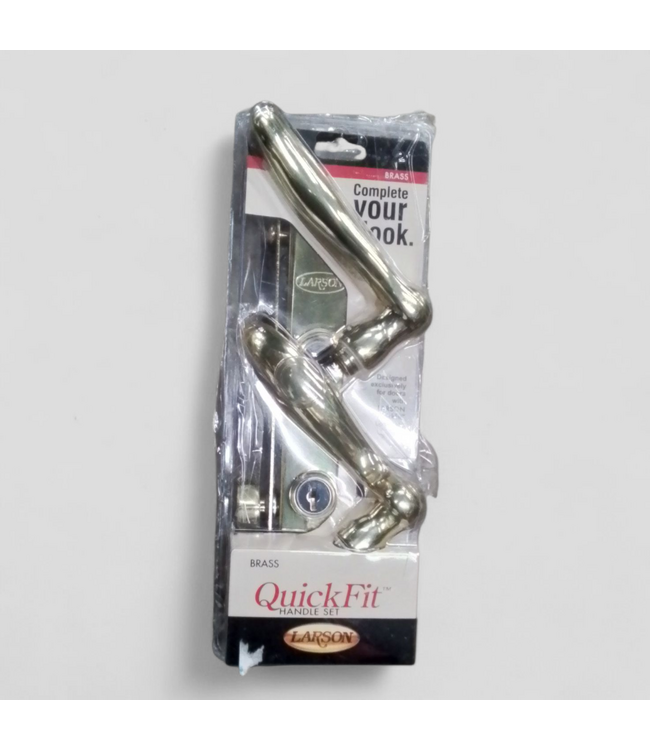 49097 Larson QuickFit Polished Brass Handleset