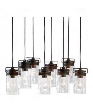 49107 allen + roth Vallymede 8 -Light Hanging Pendant Light