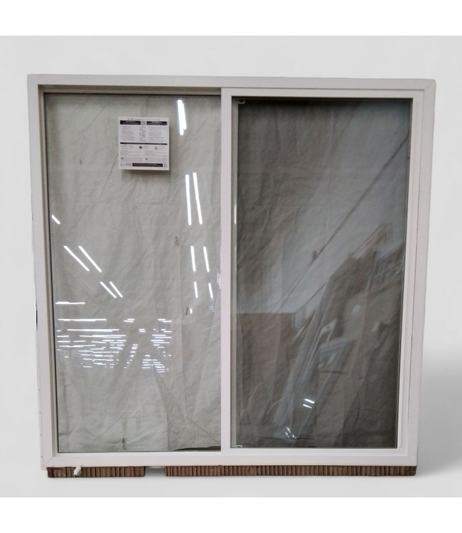 49111 Pella White Vinyl Sliding Window 70.25"W x 69.25"H