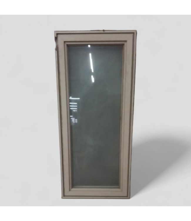 49114 White / Brown Vinyl Crank Out Window 22"W x 48"H