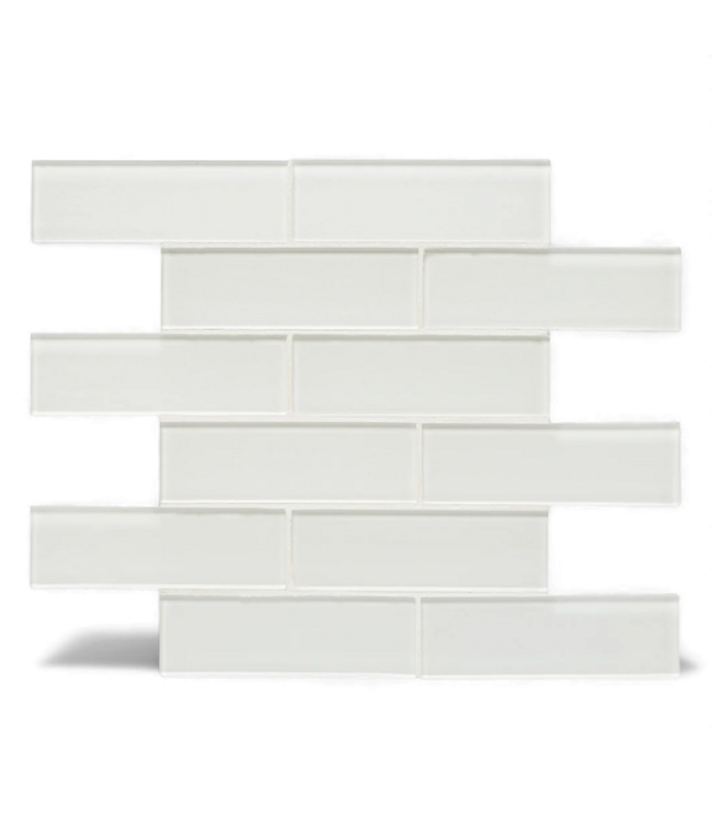 49120 Dunes Pearl 2" x 6" Stag Joint Porcelain Mosaic 115.615 sq. ft.