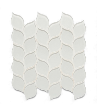 49121 Dunes Pearl Leaves Glass Mosaic 117.491 sq. ft.