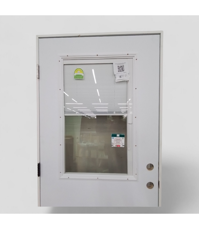 49122 Prehung 1/2 Lite Steel Exterior Door 36"W x 79.25"H