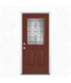 49128 Masonite Prehung Fiberglass 1/2 Lite Front Door 32" x 79"