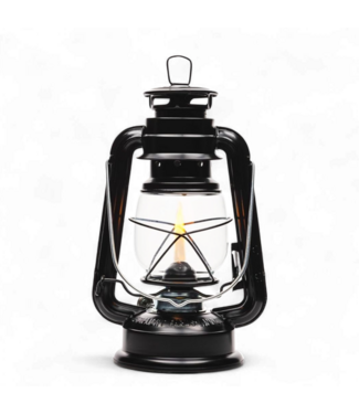 49129 9-inch Black Metal Farmer's Oil Lantern