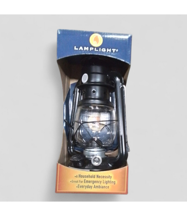 49129 9-inch Black Metal Farmer's Oil Lantern