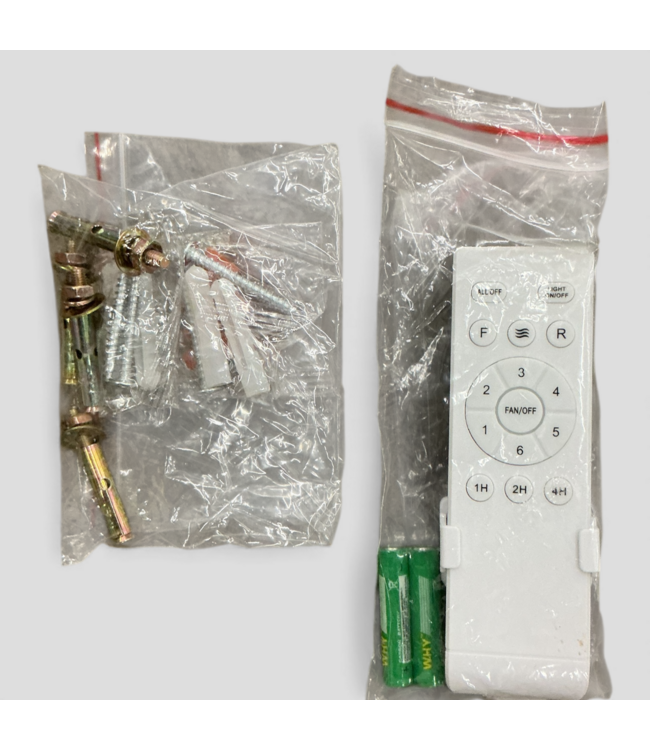 49133 Oaks Decor Pavia White Distressed Fandelier