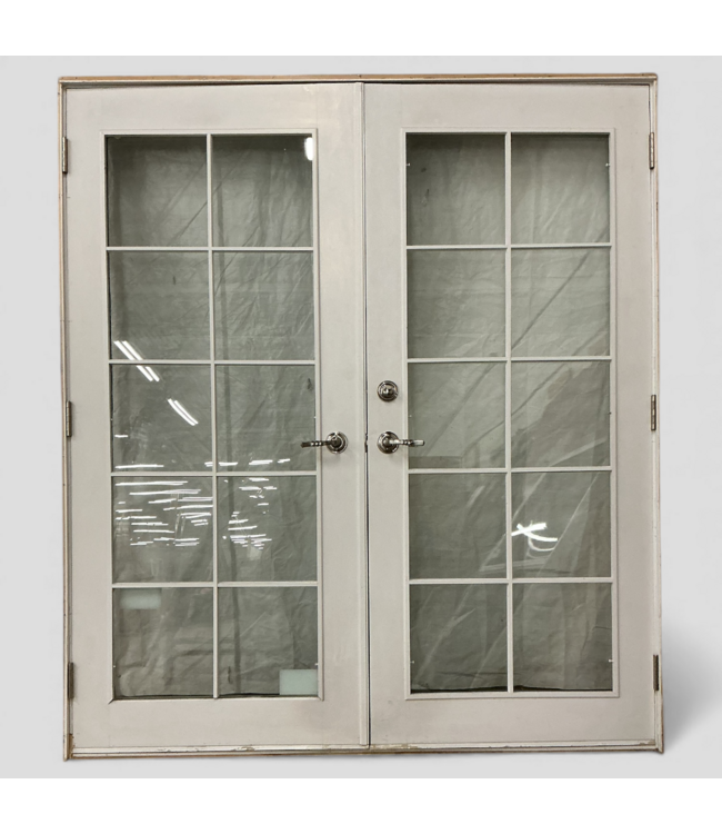 49145 French Prehung Exterior Door With Grid 70.5"W x 80.5"H