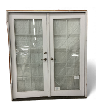 49145 French Prehung Exterior Door With Grid 70.5"W x 80.5"H