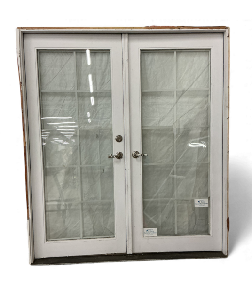 49145 French Prehung Exterior Door With Grid 70.5"W x 80.5"H