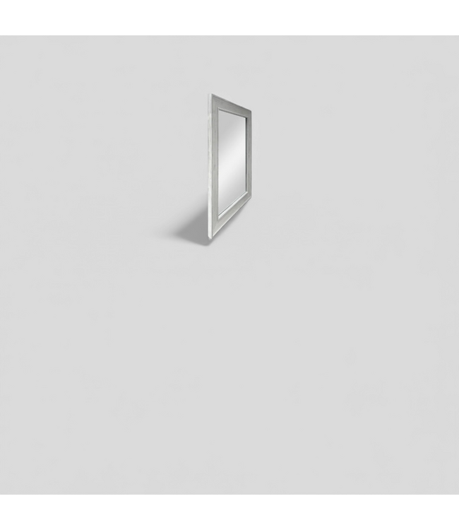 49147 Allen + Roth White Washed Wood Wall Mirror