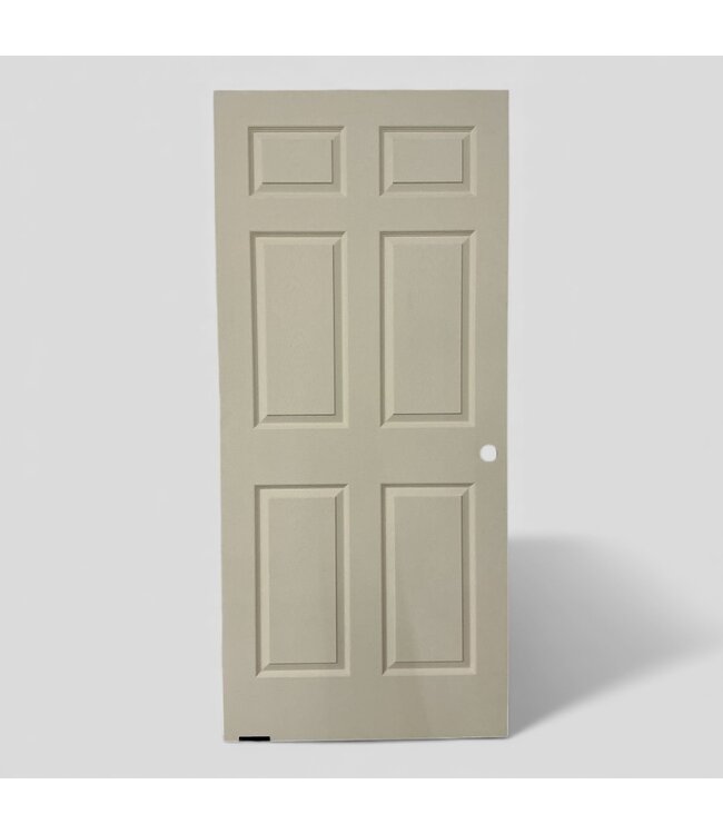 49148 Primed 6-Panel Hollow Core Interior Door 35.75" x 80"