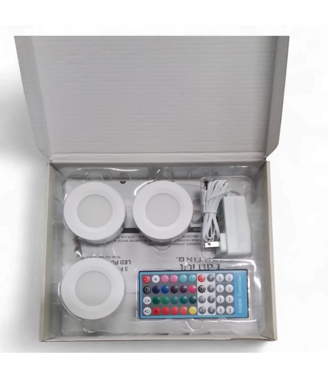 49153 Patriot Lighting Puck Lights 3 -Pack