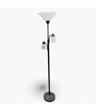 49157 Allen+Roth Oil Rubbed Bronze Multi-Head Floor Lamp