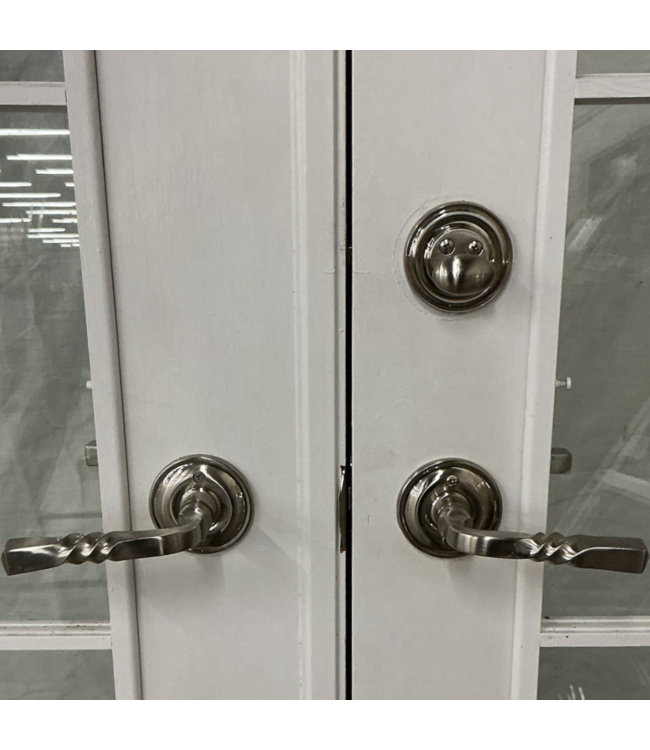 49145 French Prehung Exterior Door With Grid 70.5"W x 80.5"H