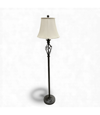 49155 Allen+Roth Clairby Bronze Floor Lamp