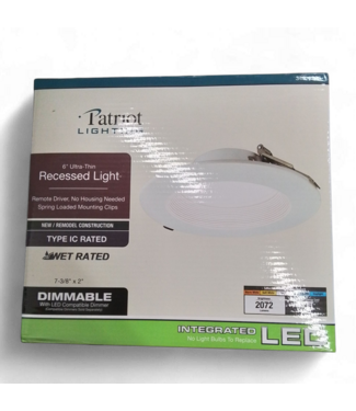 49162 Patriot Lighting 7.375" Round Recessed LED Light