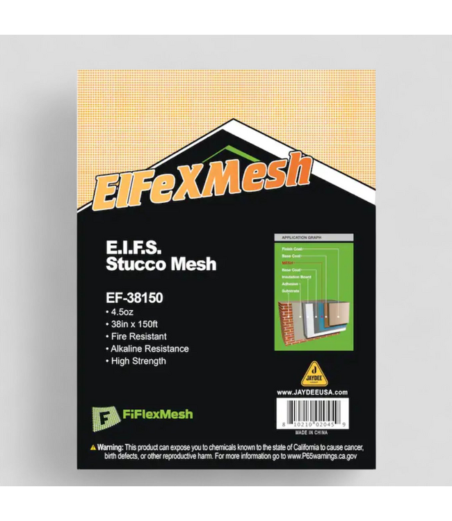 49166 Boen 38" x 150' EIFS Mesh Fiberglass Stucco Netting