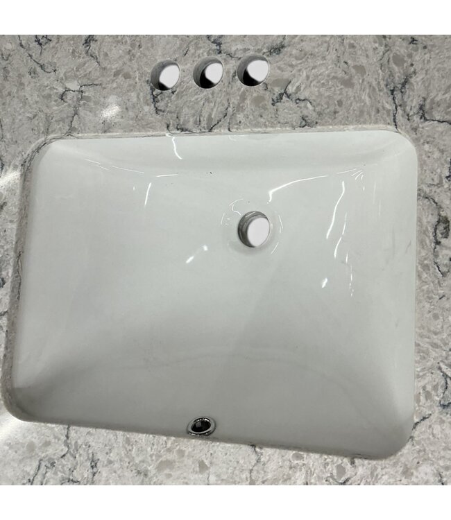 49168 Artica Marble Bathroom Single Sink Top 60"W