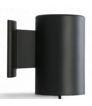 49169 Project Source Matte Black Outdoor Wall Light