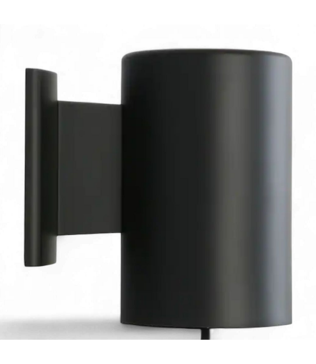 49169 Project Source Matte Black Outdoor Wall Light