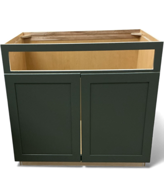 49149 Basil Green Sink Base Cabinet 36"W