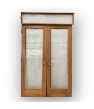 49184 Brown French Door Set 28"W