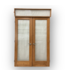 49184 Brown French Door Set 28"W