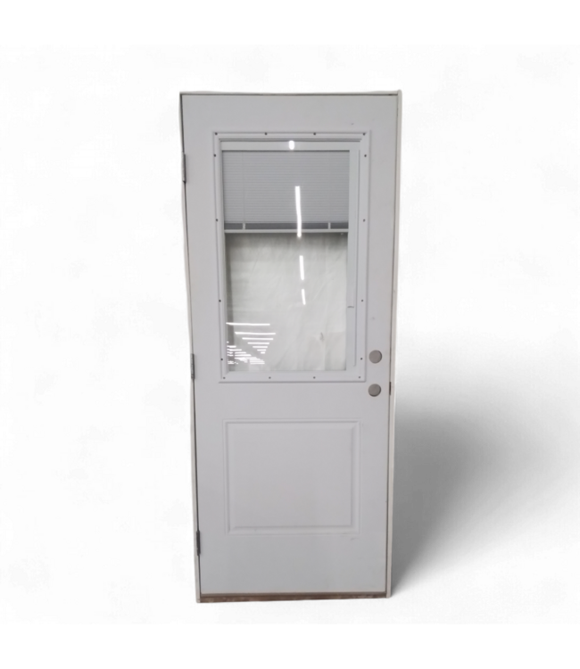 49186  Prehung Half-Lite Steel Exterior Door 31.75"W x 79.5"H