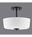 49189 Progress Lighting Tobin Black Semi Flush Mount Light