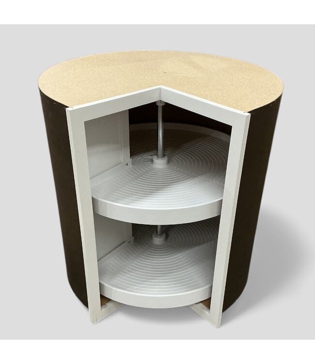 49202 Clean White Lazy Susan Base Cabinet 30"