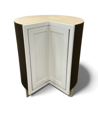 49202 Clean White Lazy Susan Base Cabinet 30"