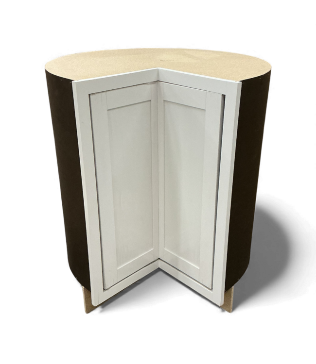 49202 Clean White Lazy Susan Base Cabinet 30"