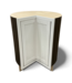 49202 Clean White Lazy Susan Base Cabinet 30"