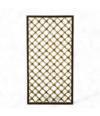 49211 Red Lantern 6-ft x 3-ft Bamboo Fence Panel