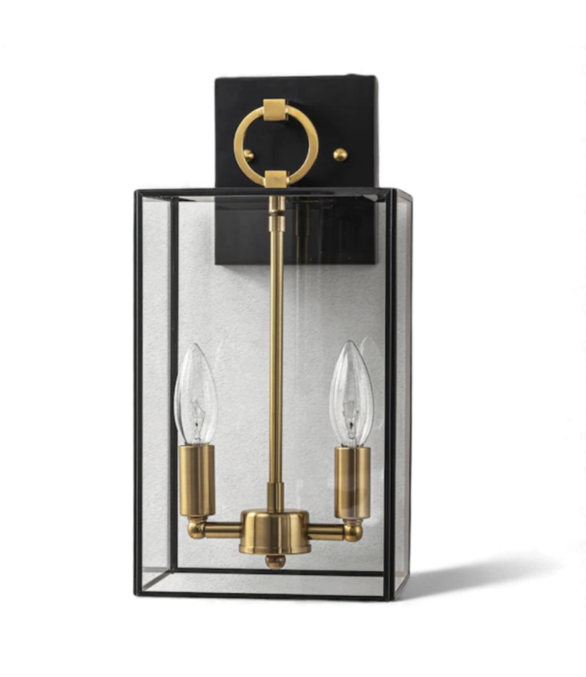 49214 CCattleya 2-Light Bronze Outdoor Wall Light