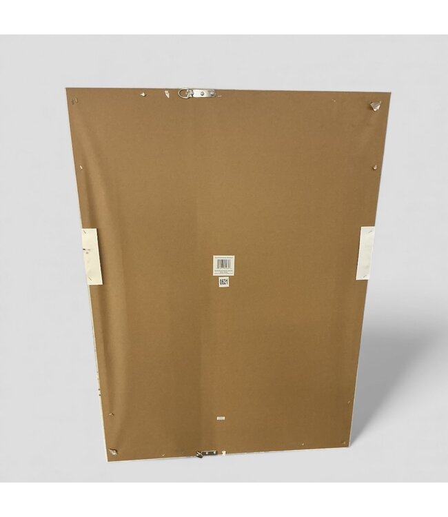 49221 White Wood Framed Rectangle Mirror 31.75" x 43.75"