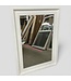 49221 White Wood Framed Rectangle Mirror 31.75" x 43.75"