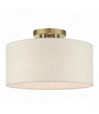 49249 Livex Lighting 1 -Light Semi Flush Mount Light